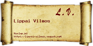 Lippai Vilmos névjegykártya